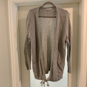 Madewell Cotton Cardigan, with tie-waist detail. Size S